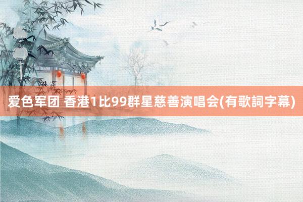 爱色军团 香港1比99群星慈善演唱会(有歌詞字幕)