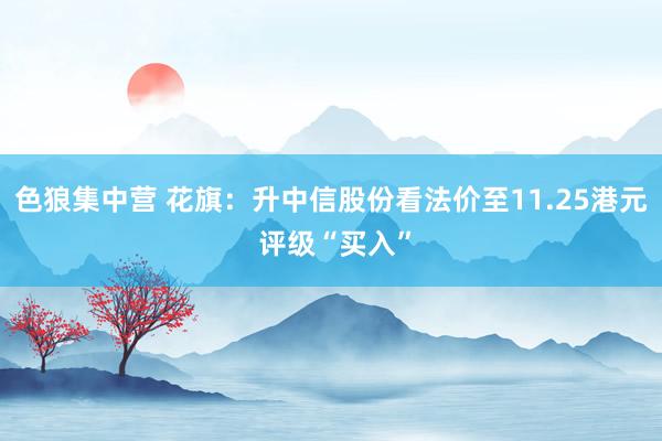 色狼集中营 花旗：升中信股份看法价至11.25港元 评级“买入”