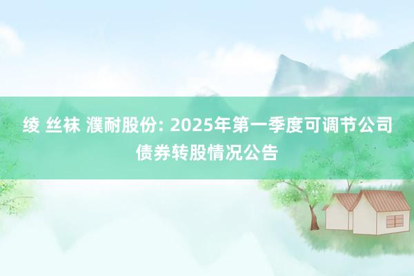 绫 丝袜 濮耐股份: 2025年第一季度可调节公司债券转股情况公告