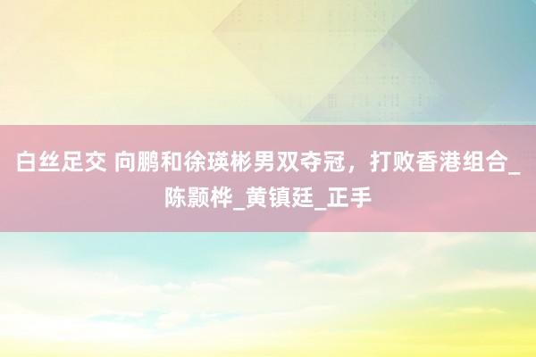 白丝足交 向鹏和徐瑛彬男双夺冠，打败香港组合_陈颢桦_黄镇廷_正手