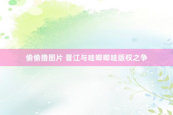 偷偷撸图片 晋江与哇唧唧哇版权之争